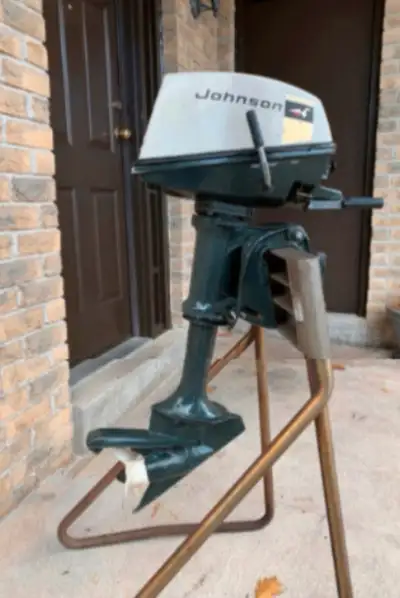 1969 4hp Johnson 2 stroke outboard We have a video of it running that we can send to you Asking $400