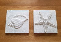 3D Shell Tiles Wall Art