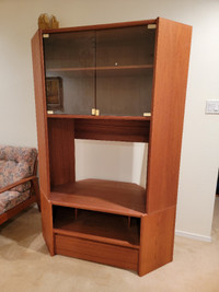 ⭐ Beautiful Vintage Mid Century MCM Teak Bookcase Cabinet