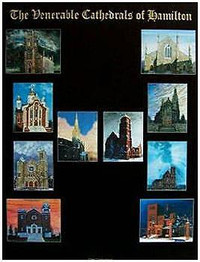 100 Souvenir Art Posters of Hamilton’s Cathedrals