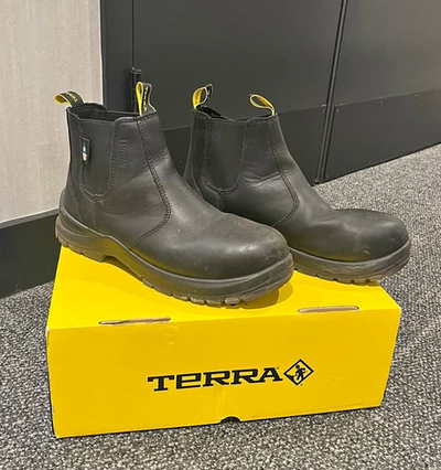 Terra men's safety boots, size 10.5, View more