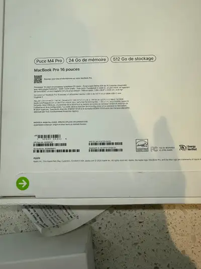 Apple MacBook Pro 16 M4 Pro NEUF, View more