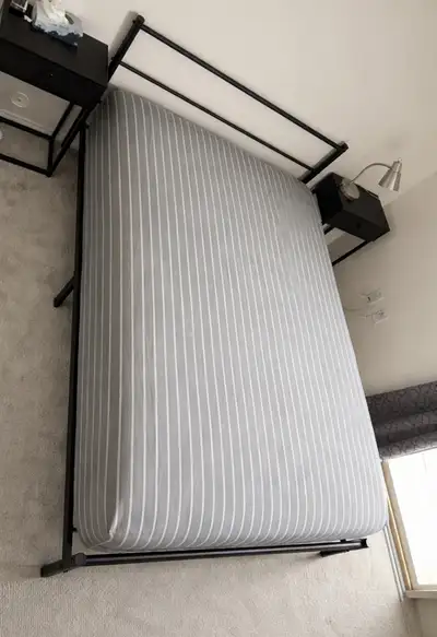 FULL double bed mattress with frame  , View more