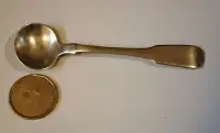 Antique Silver Plated Snuff Spoon