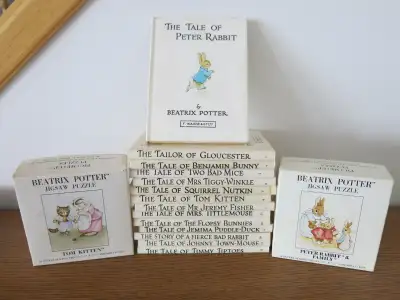 14 vintage PETER RABBIT BOOKS by BEATRIX POTTER,  like new, View more
