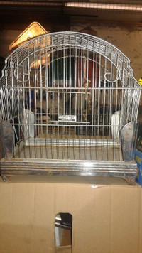 Antique songbird bird cage