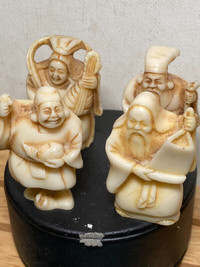 Vintage Chinese God Mini Figures, God