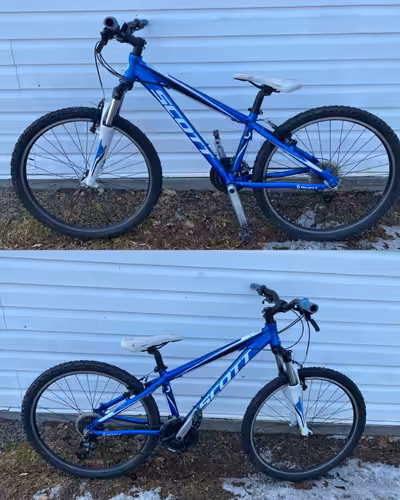 This bike is amazing It has v brakes It has 3x8 26 size wheels Size small This bike has been maintai...