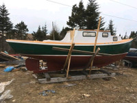 22ft wooden sailboat 