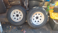 Trailer Rims - 14" and a spare 15"