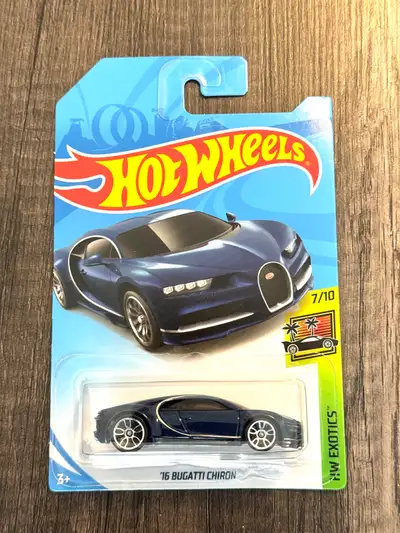 Hot wheels Bugatti Chiron Blue color , View more