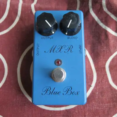 MXR Blue Box Octave pedal with script logo, View more
