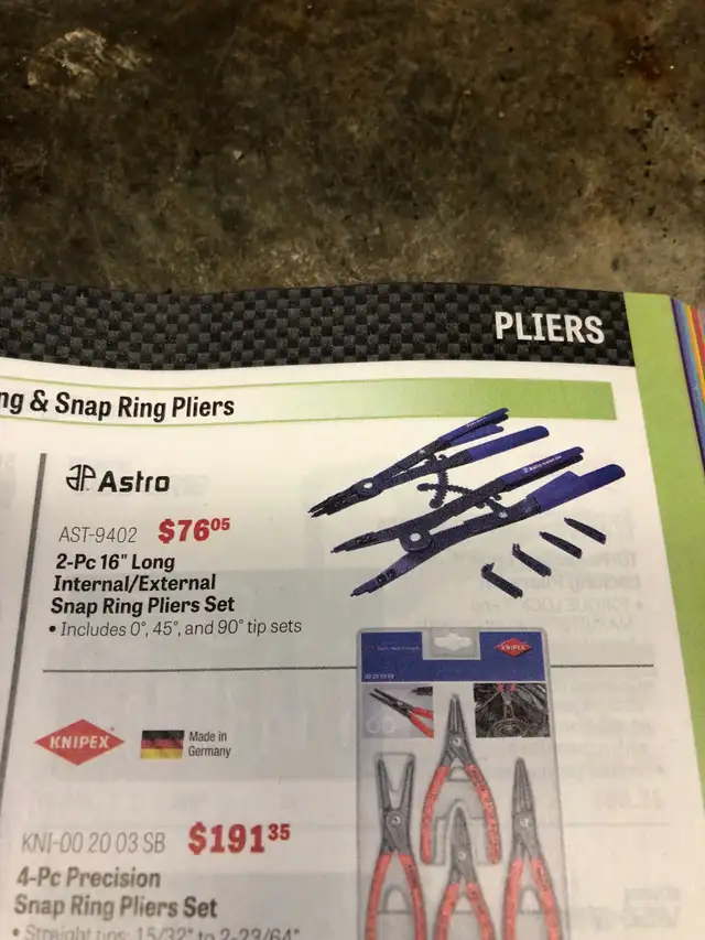 16” long snap ring pliers in Hand Tools in Mississauga / Peel Region - Image 2