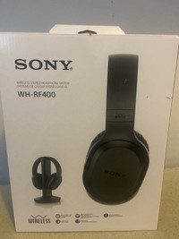 Sony wireless stereo headphone system.   WH-RF400