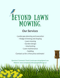 Lawn Care and Maintenance Services