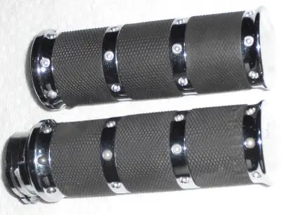 Performance Machine Contour Renthal Wrapped Motorbike Grips, Black COMPARE TO 300.00 +