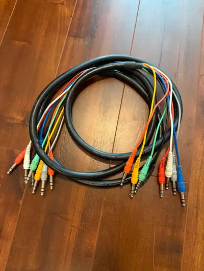 Hosa 8 channel 1/4” TRS recording snake 10’, View more