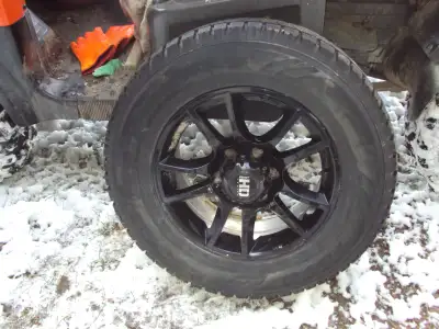 4 TOYO WINTER TIRES ON ALUM BLACK RIMS. Sold Toyota Tacoma. Tires used for approx. 500km. 245/70/R17