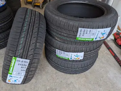 Brand new 215/55R17 all-season/summer tires, $480 for a set of 4 tires including installation and ba...