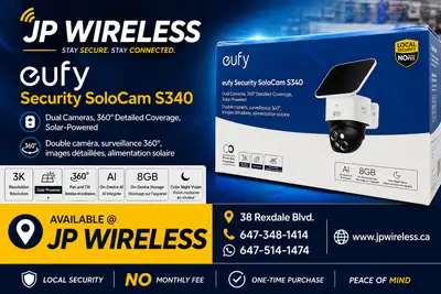 Keep a watchful eye on your home with the Eufy Security SoloCam S340, a high-performance, solar-powe...