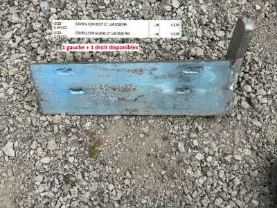 Pièces de rechange pour lame à neige Métal Pless Live Edge. (Couteau mobile qui suit les imperfectio...