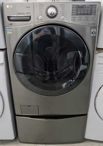 27" LG Front Load Washer with SideKick Pedestal Washer, View more