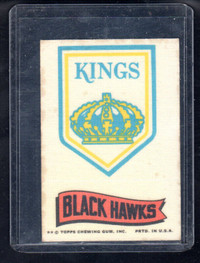 1974-75 Topps Team Cloth Stickers #10 Los Angeles Kings/CHICAGO