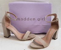Madden Girl Women's Bella Heeled Sandal, Size : 6, Blush Fabric 