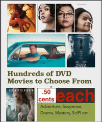 DVD Movies 50 cents Each