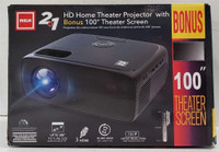 NEW OPEN BOX RCA COMBO Home Theater Projector O.B.O