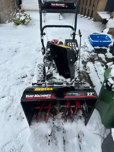 22” Yard machine Snow blower, View more