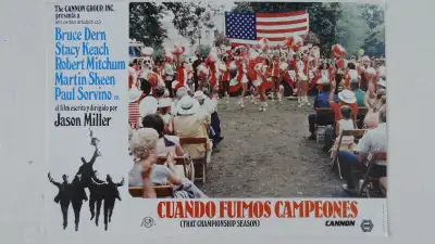Cuando Fuimos Campeones (Spanish language version of That Championship Season) Movie 9-1/4"x13-1/4"...