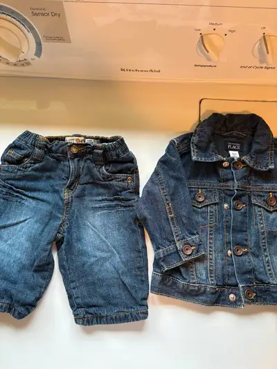 Boys Jean jacket and jeans size 3-6 months, View more