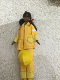 1994 African American Fire Fighter Barbie Doll Career Girl