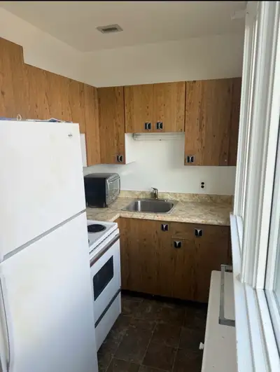 Bachelor apartment for rent with private kitchen and washroom available now. Contact: 8673368883