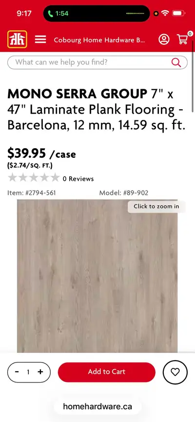 MONO SERRA GROUP 7" X47" Laminate Plank Flooring - Barcelona, 12, View more