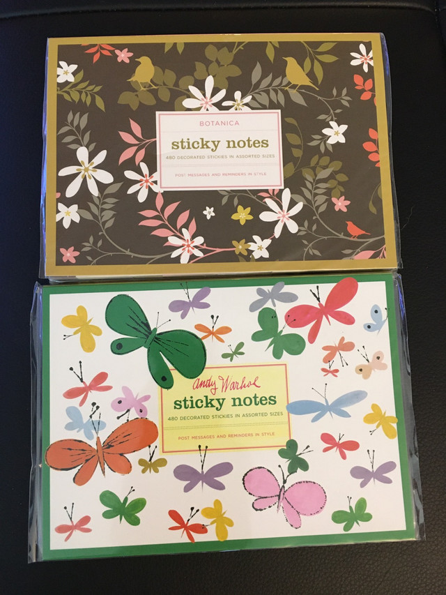 Andy Warhol, Botanica sticky notes New/sealed in Other in Victoria