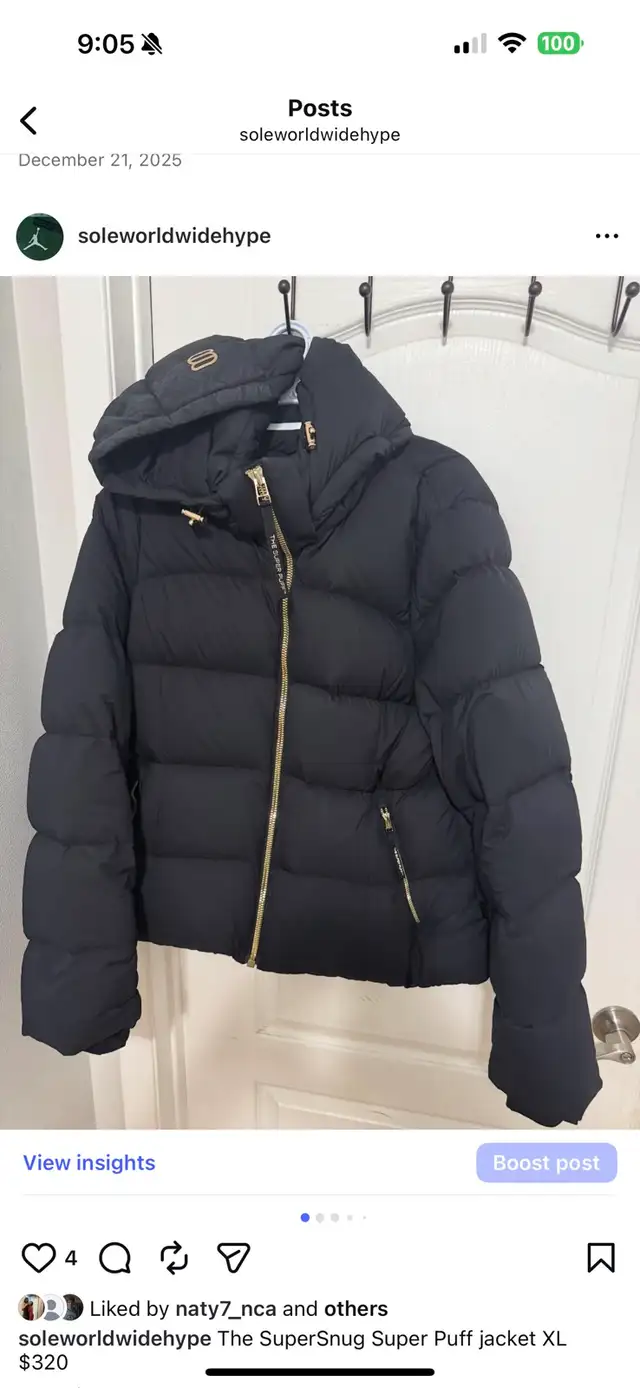 The SuperSnug Puff jacket XL $320 in Women's - Tops & Outerwear in City of Toronto - Image 3