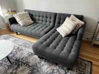 Grey Modern Sectional Sofa 