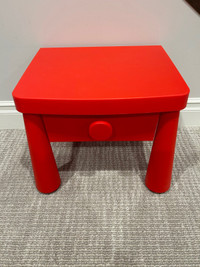 IKEA mammut bedside table (red) 