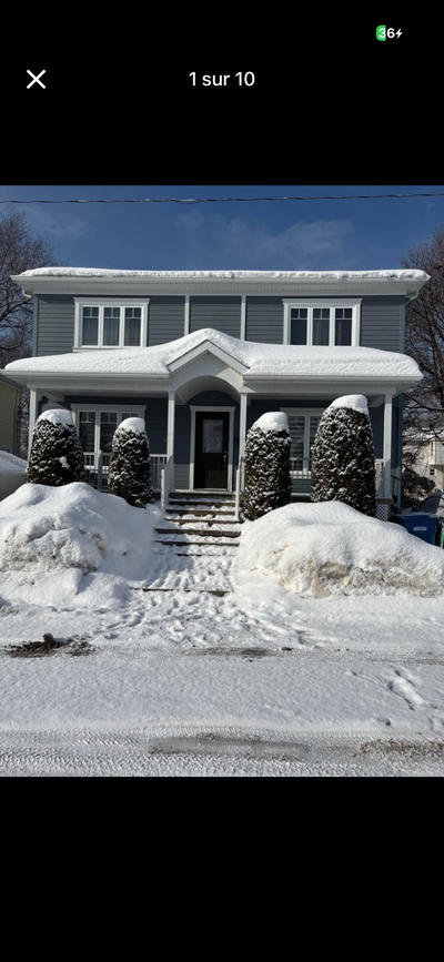Grand logement de type maison à louer – 6 chambres – Cour et stationnements Secteur Beauport Maison...