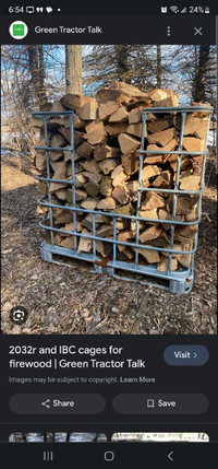 Firewood cages 1000L & 1250L  (wood not included)