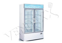 CONGELATEUR 2 PORTE VITREE * NEUF / NEW * DOUBLE DOOR FREEZER