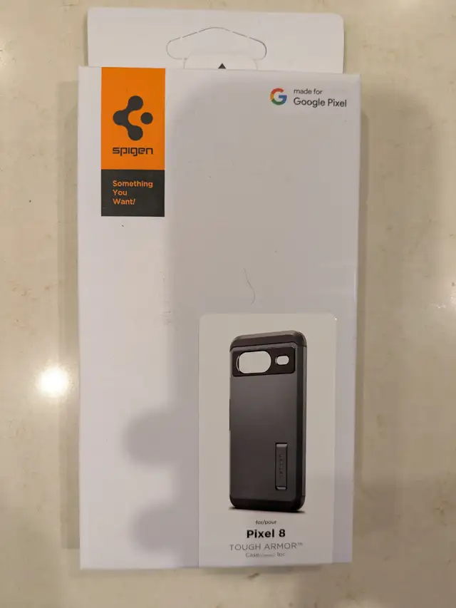 Google Pixel 8 - Spigen Tough Armor Case in Cell Phone Accessories in Calgary - Image 2