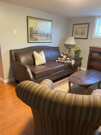 Newly furnished apartment in quiet owner occupied tri-plex. all inclusive. private parking,