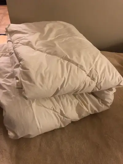 Twin duvets $55 and $65 each, View more