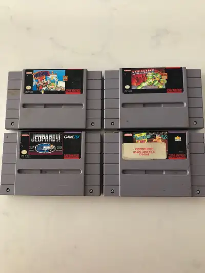 Super Nintendo SNES games $5 each, View more