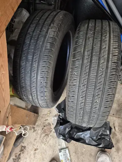 P225 60 R 17 these were between 154 and 200 a piece asking 300 for all 4 treadware still on tires