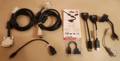 Computer Monitor Cables and Adapters - Read Description, View more