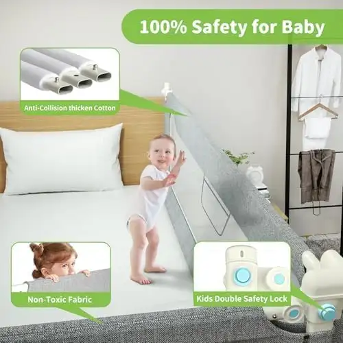 King, Queen, Full, Twin Toddler Bed Rails in Beds & Mattresses in Truro - Image 5